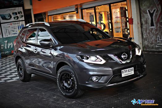 Nissan X-Trail เปลี่ยนฟิลเป็นสายลุยกับ
 ล้อ EVO Corse’ 16×8″ et+35 รัดยาง 
 Dunl…