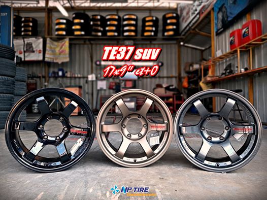 สาวกขอบ 17″ ต้องโดนใจ 
 TE37suv สเปคงามขอบ 17×9″ et+0
 สำหรับกระบะ และ PPV ยอดน…