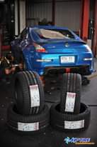 NISSAN 350Z จัดยางสเปคโหด Kumho ECSTA PS71 หน้า 275/30r19 และ 295/30r19 ในด้านหล…